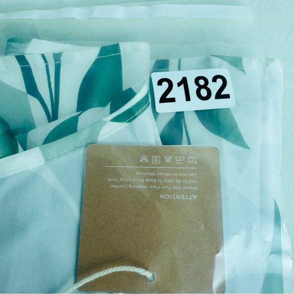 Noracora  Maxi Long Dress V-Neck Green Leaves Print Flowy Modest Size XXL New - Picture 12 of 13